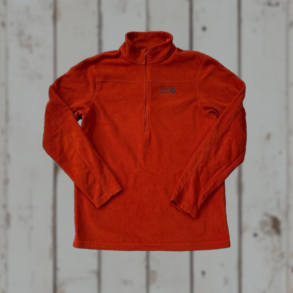 Mountain Hardwear Mountain Hardwear 1/4 Zip Fleece Pullover Orange Men’s Large Shirt Pullover Mens Orange 1/4 Zip Fleece Outdoor Classic Fall Winter Size US L / EU 52-54 / 3 - 1 Thumbnail