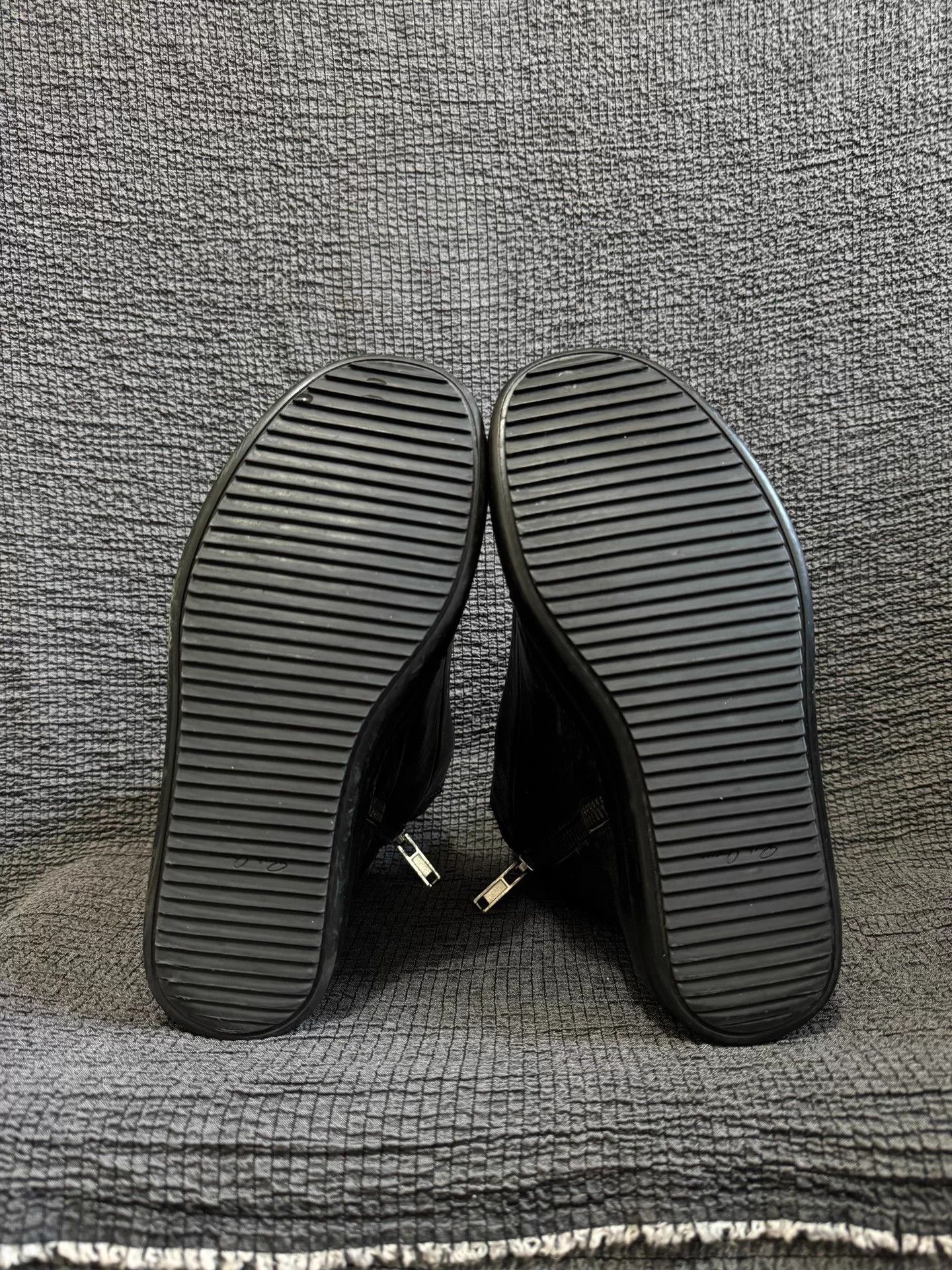 Rick Owens Rick Owens Black Leather Open-Top High-Top Men's Shoes Size US 6.5 / EU 39-40 - 6 Thumbnail