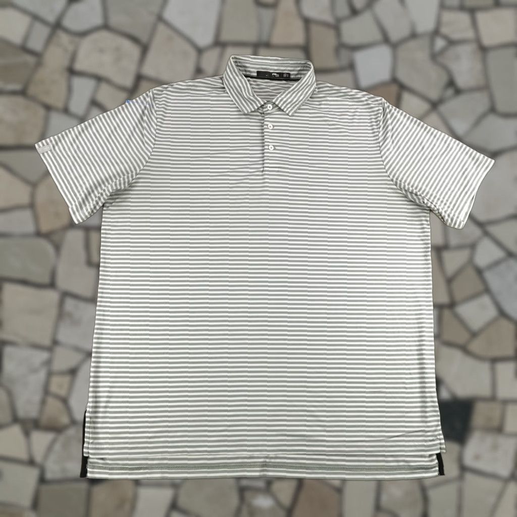Ralph Lauren Ralph Lauren Polo Shirt Mens XL Gray White Stripes RLX Performance Golf Flex Size US XL / EU 56 / 4 - 1 Thumbnail