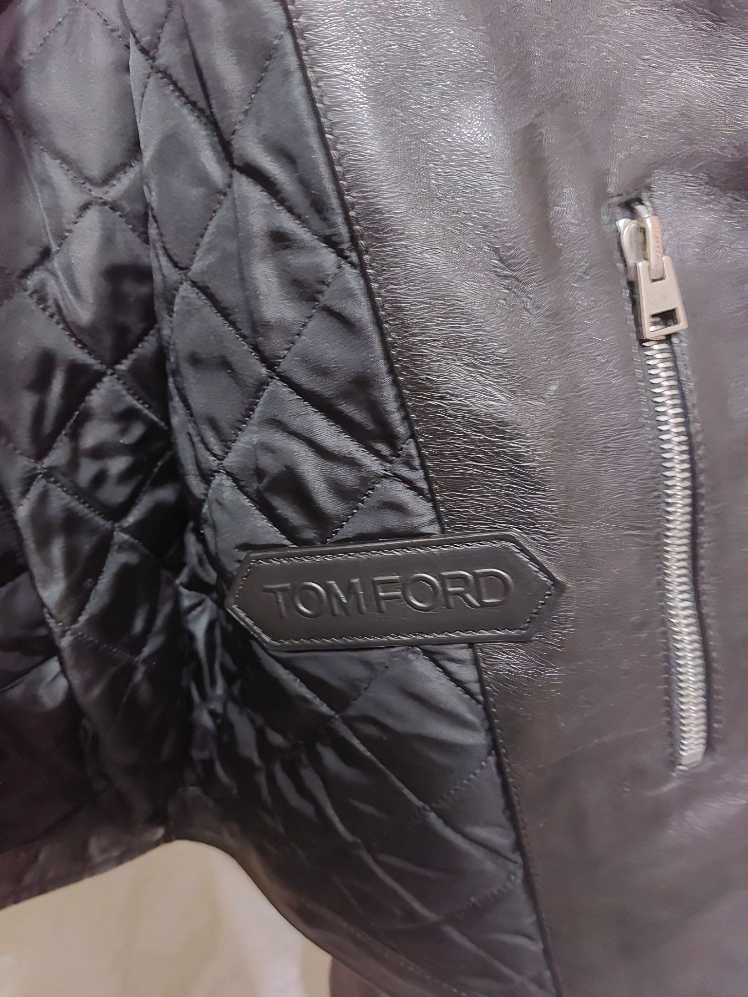 Tom Ford BIKER LEATHER JACKET Size US M / EU 48-50 / 2 - 5 Thumbnail