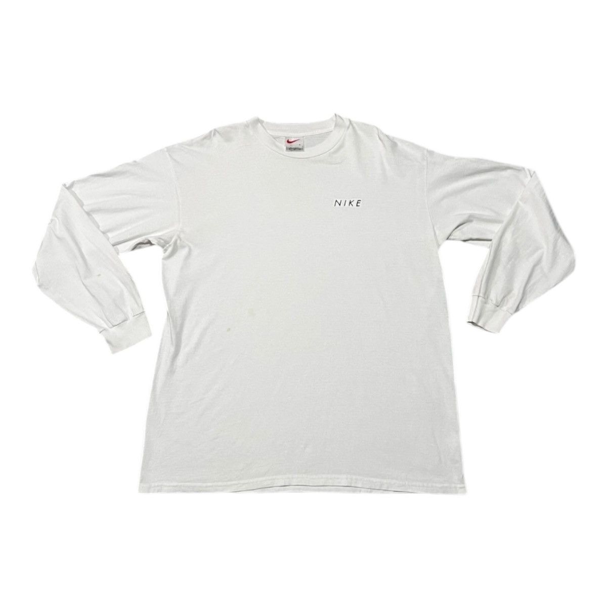 Nike Vintage Nike White Long Sleeve Size US L / EU 52-54 / 3 - 2 Thumbnail