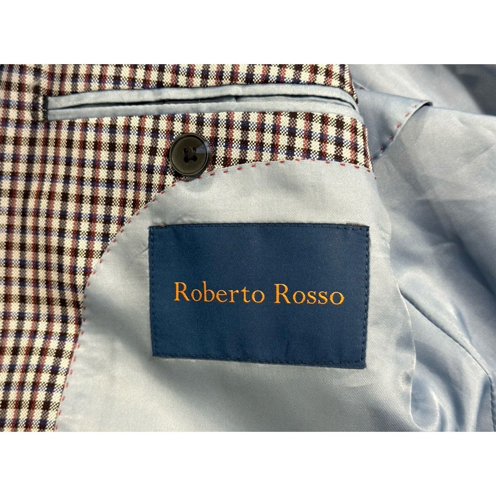 Vintage VINTAGE NWT Roberto Rosso Modena Sport Coat Mens 42L Plaid Wool Blend Lanificio Jacket Size US XS / EU 42 / 0 - 4 Thumbnail