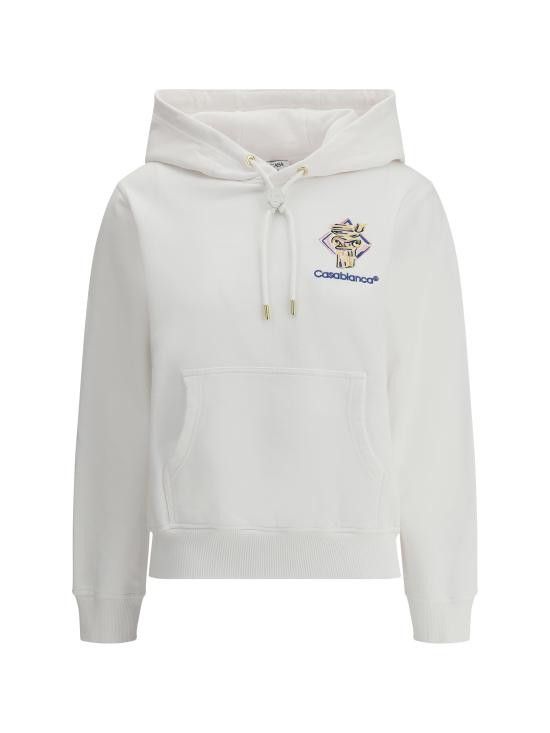 Casablanca CASABLANCA Women Hoodies WPS25JTP29401 DIAMONDCOL WHITE Size L / US 10 / IT 46 - 1 Thumbnail
