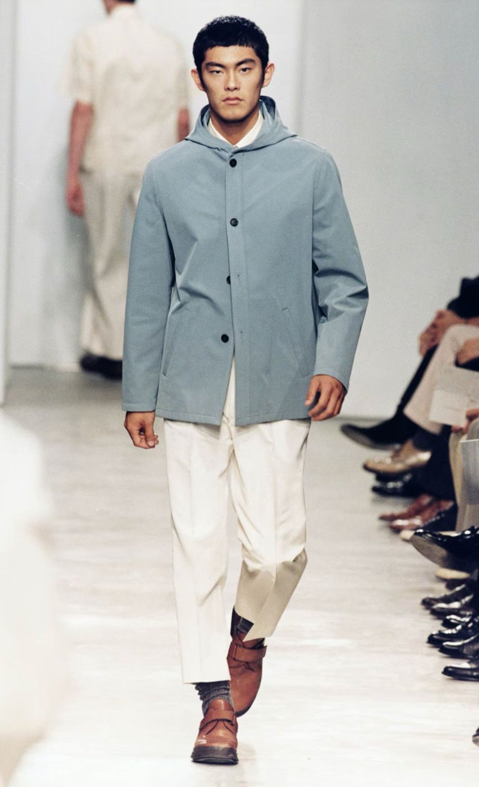 Prada Vintage Prada S/S'98 Buttoned Oversized Jacket | Grailed