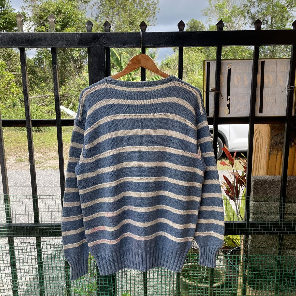 Polo Ralph Lauren 🔥Vintage Polo Ralph Lauren Hand Knit Made Striped Knitwear Size US S / EU 44-46 / 1 - 2 Thumbnail