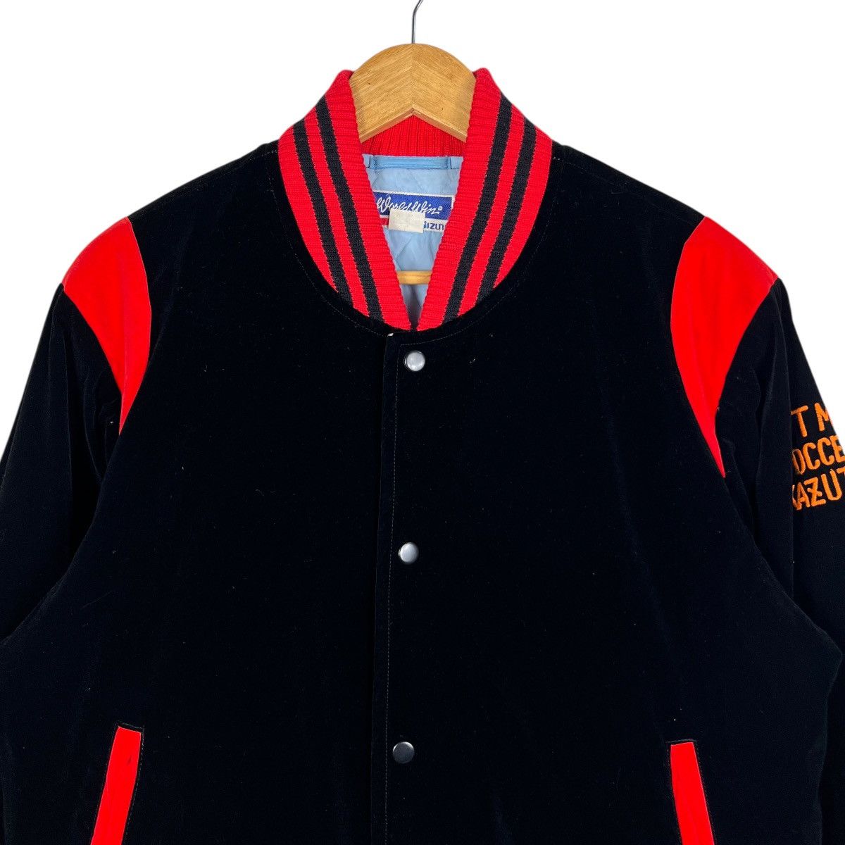 Mizuno 🔥 VINTAGE MIZUNO WORLDWIN VELVET BOMBER STADIUM JACKET Size US L / EU 52-54 / 3 - 2 Thumbnail