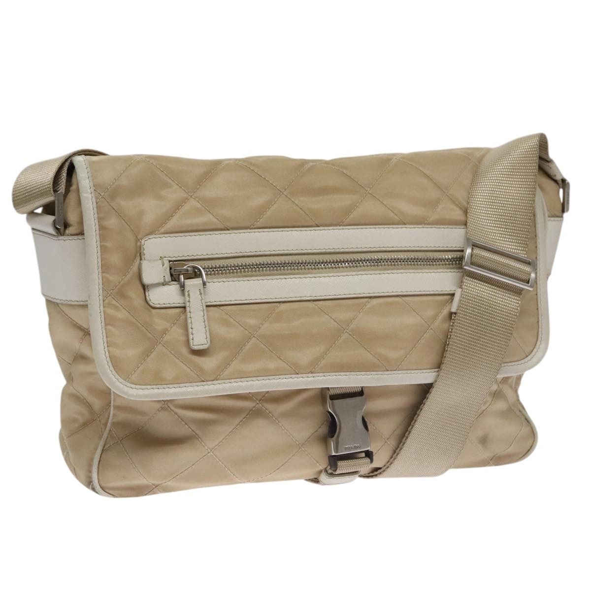 Prada PRADA Shoulder Bag Nylon Beige Silver Size ONE SIZE - 1 Thumbnail