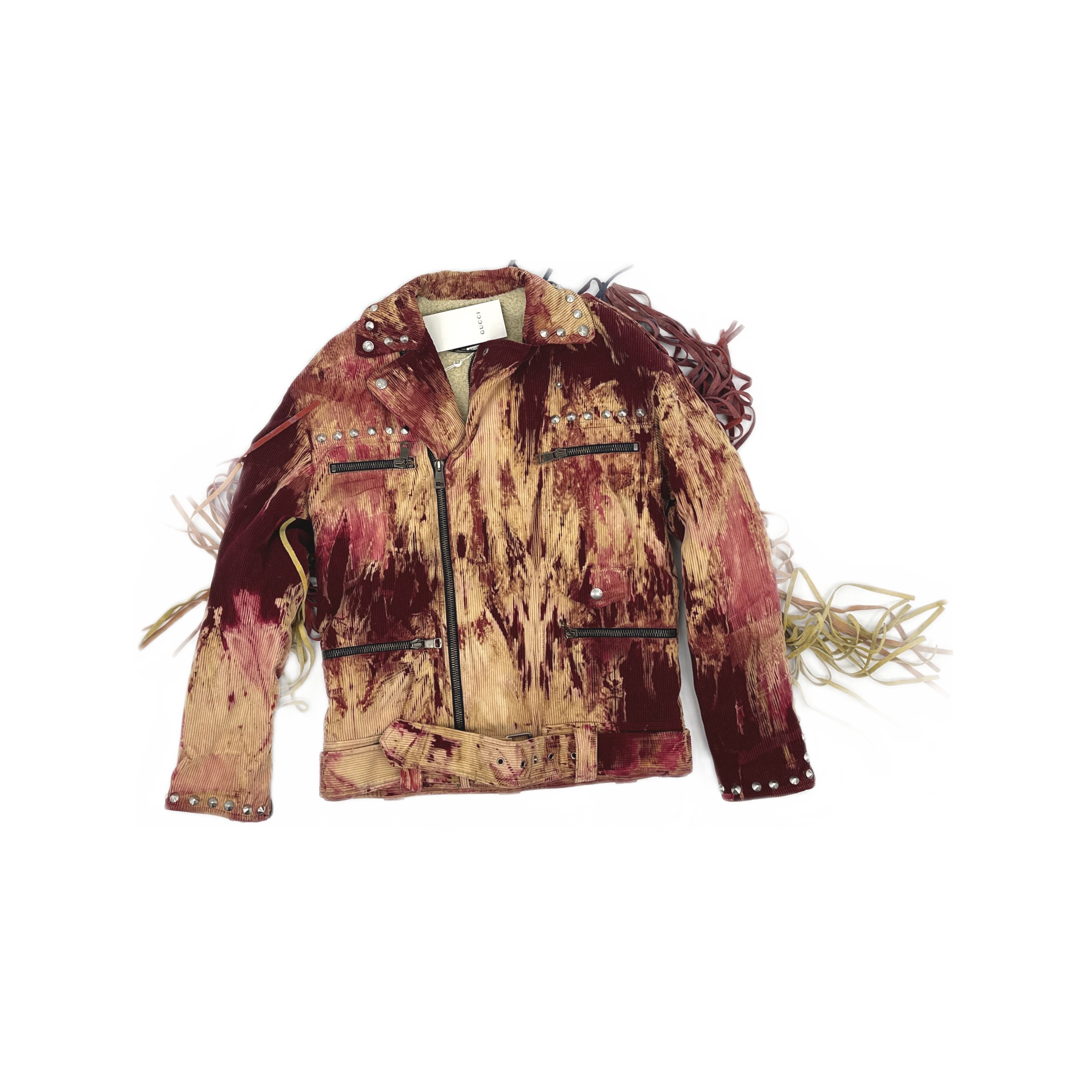 Gucci Gucci Studded Corduroy Fringe Jacket Size 38 Size XS / US 0-2 / IT 36-38 - 1 Thumbnail