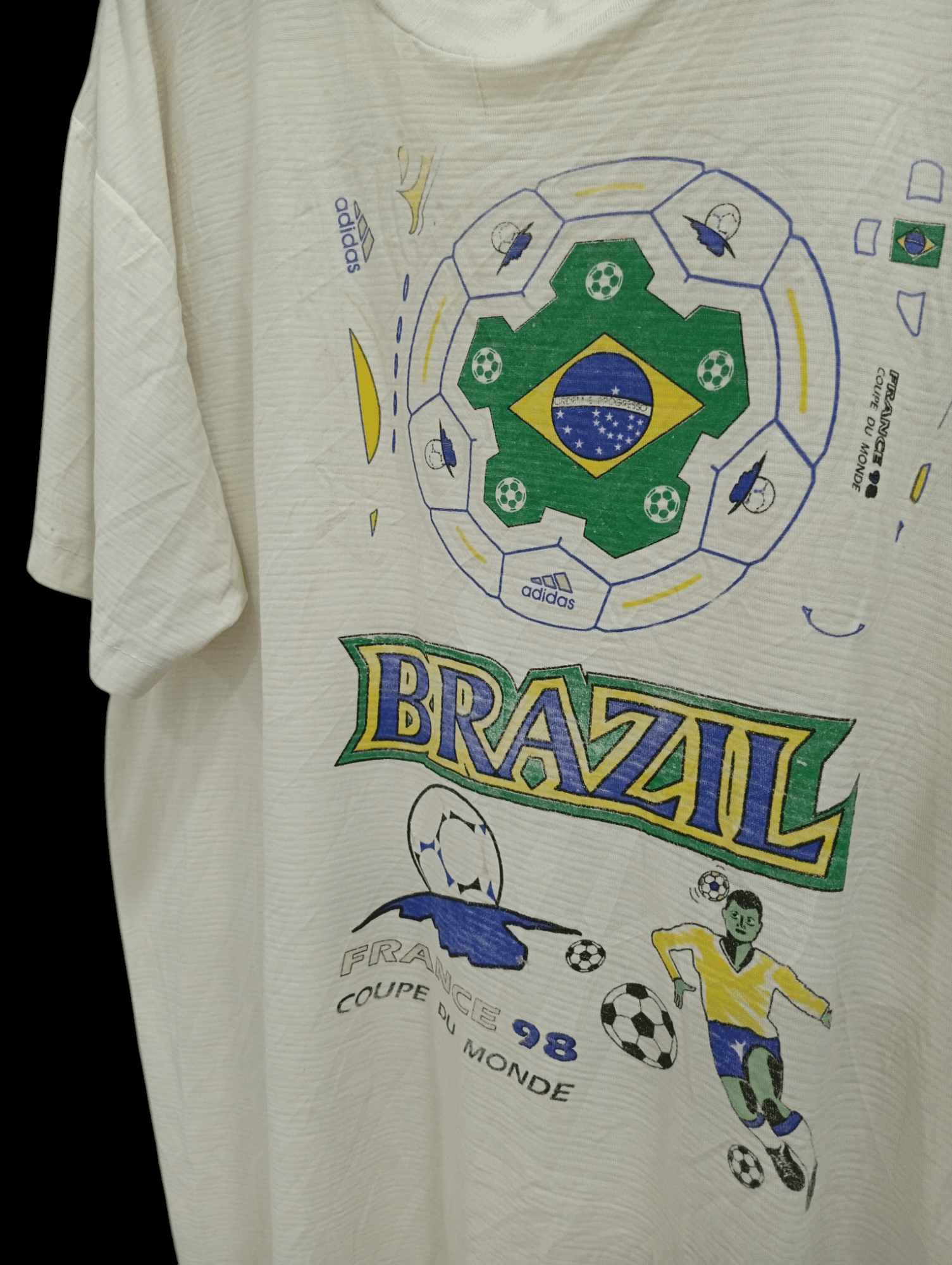 Vintage 🔥🔥Vintage France 98 Coupe Du Monde T-Shirt Size US L / EU 52-54 / 3 - 18 Thumbnail