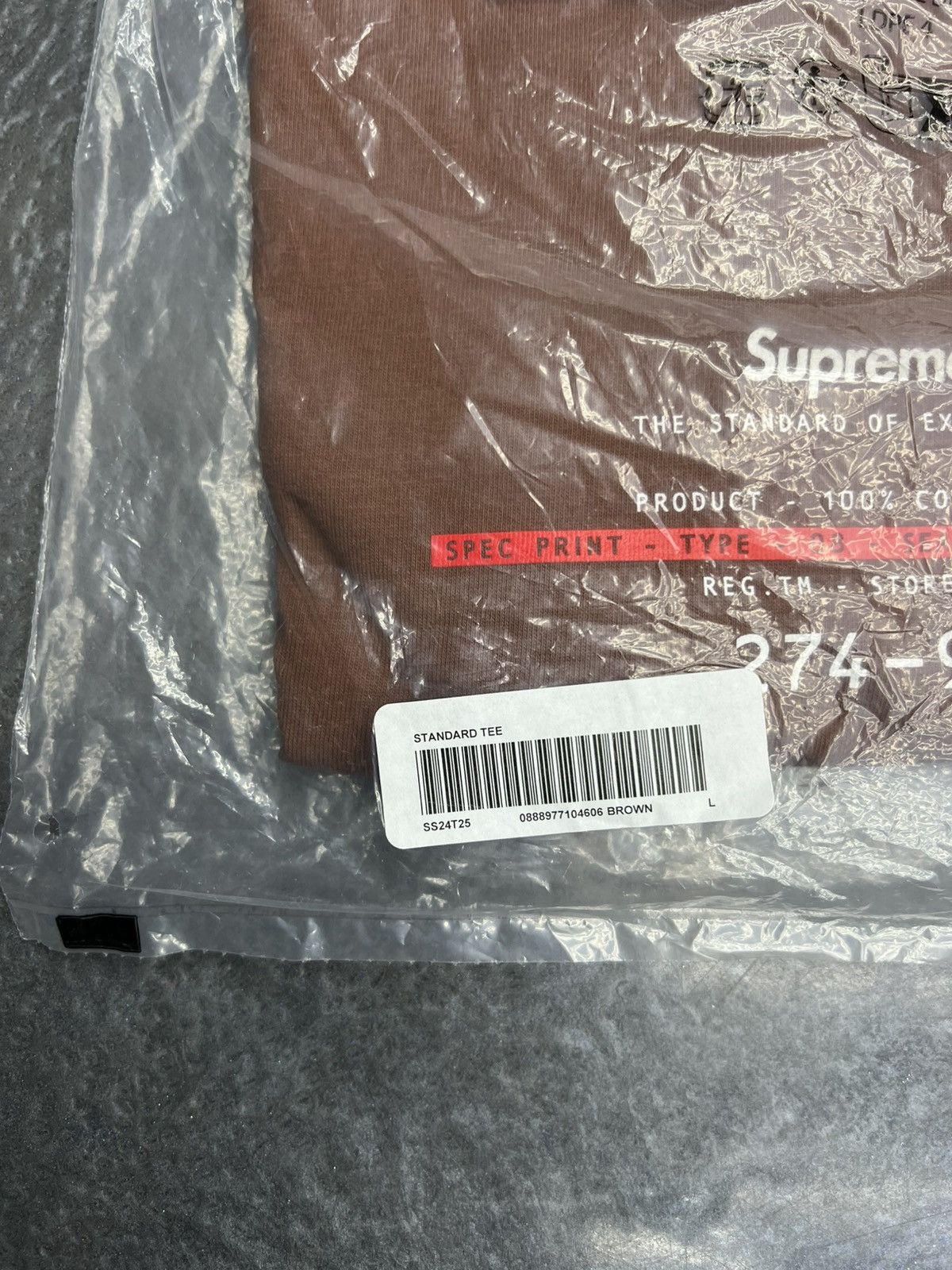 Supreme Supreme Standard T-Shirt Size US L / EU 52-54 / 3 - 5 Thumbnail