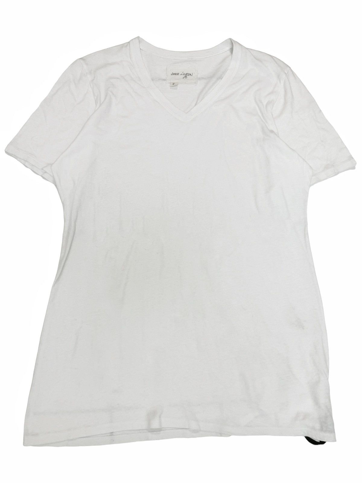Greg Lauren Sz5 “V-Neck Tee” White Shirt Size US XXL / EU 58 / 5 - 2 Thumbnail