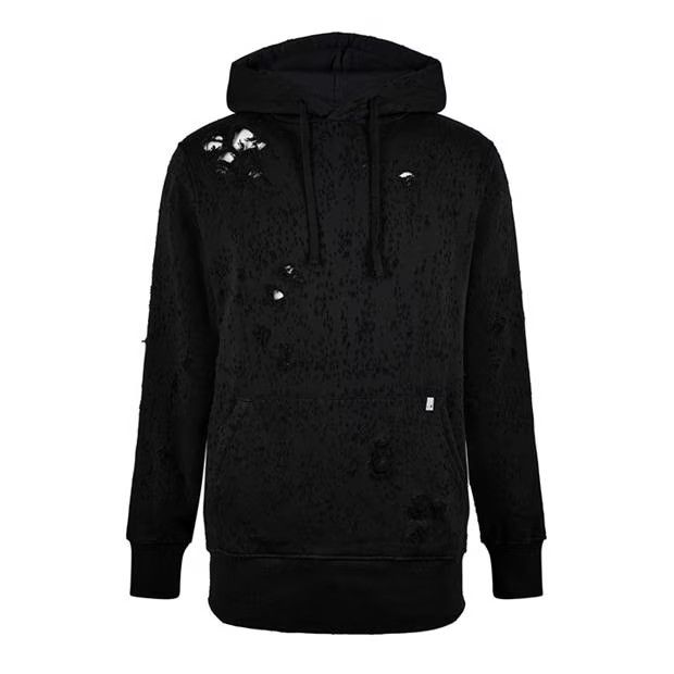 1017 ALYX 9SM o1g2r1mq0824 Distressed Cotton Hoodie in Black Size US L / EU 52-54 / 3 - 1 Thumbnail