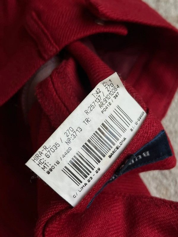Burberry Burberry London Sz 42 / XL Red New Wool Pants 2000s Spain Size 36" / US 14 / IT 50 - 11 Thumbnail