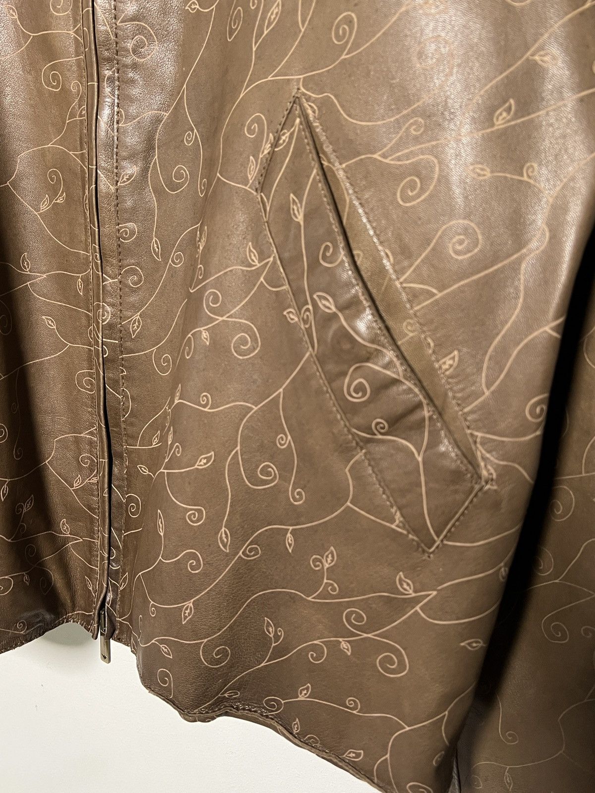Giorgio Armani Giorgio Armani runway laser cut print moto jacket archive Size US L / EU 52-54 / 3 - 5 Thumbnail