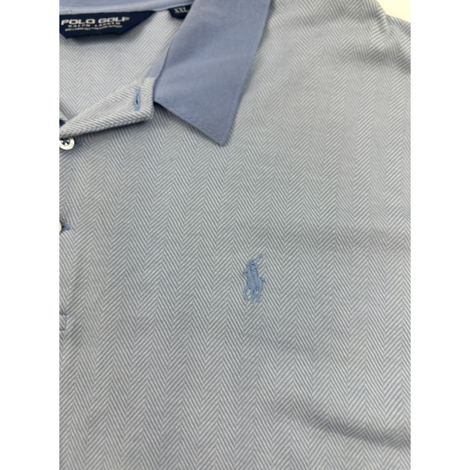 Polo Ralph Lauren Polo Ralph Lauren Polo Shirt Mens 2XL Blue Golf Pima Cotton High Low Slit Collar Shirt Size US XXL / EU 58 / 5 - 7 Thumbnail