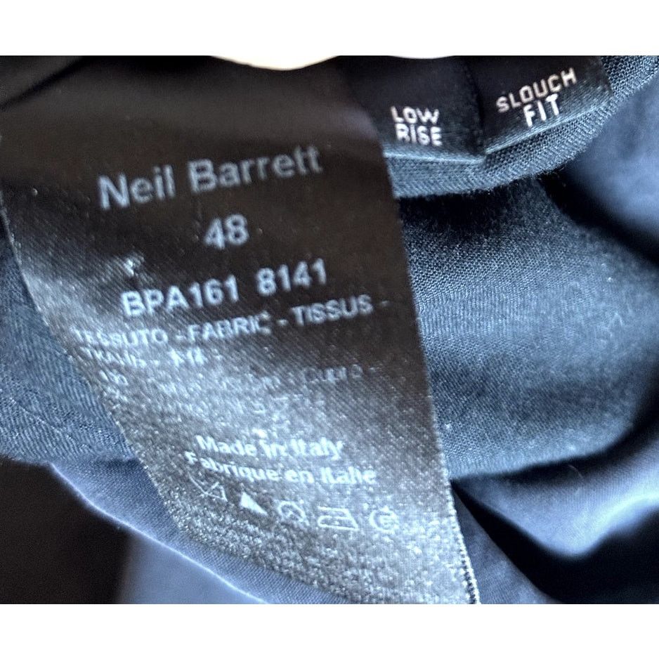 Neil Barrett Neil Barrett Low-Rise Cupro Navy Blue Shorts Size US 32 / EU 48 - 4 Thumbnail