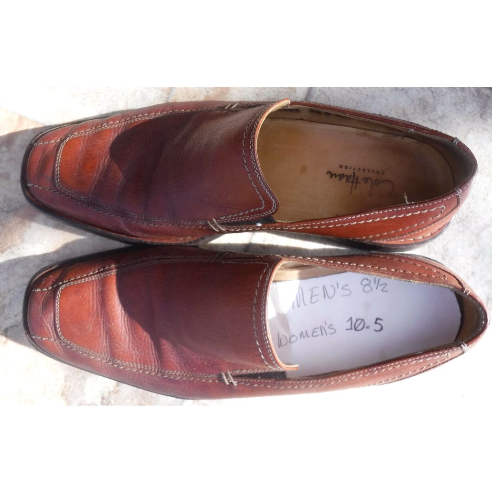 Cole Haan VINTAGE Cole Haan Italy Loafers Slip-On Leather Brown Men's Sz 8.5 M Casual Retro 90s Mens Size US 8.5 / EU 41-42 - 4 Thumbnail