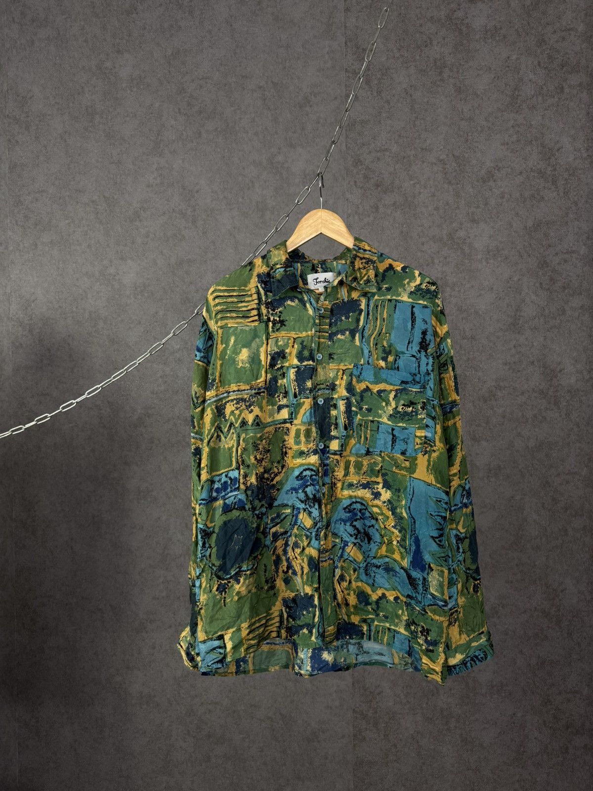 Vintage Art Crazy Hawaiian vintage silk shirt Size US XL / EU 56 / 4 - 1 Thumbnail