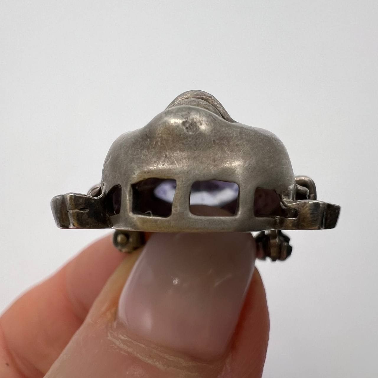 Jewelry Antique Gothic Women's Pin Brooch Face Silver 800 Artisan Size ONE SIZE - 2 Thumbnail