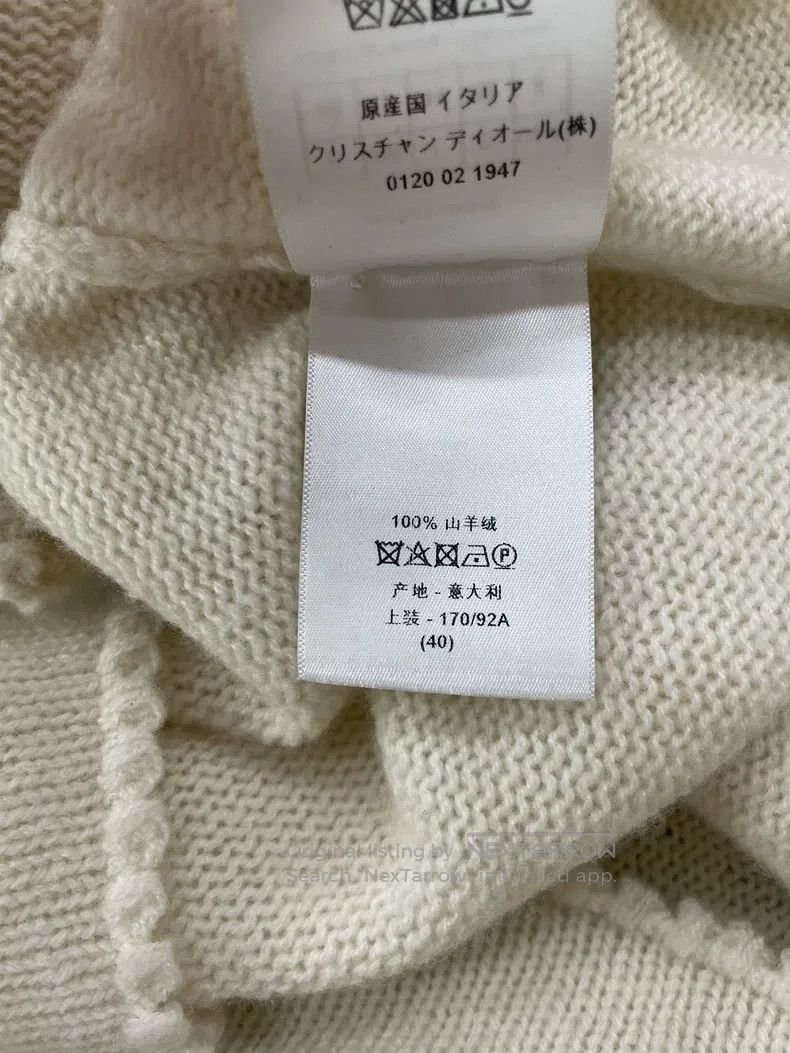 Dior Dior Cashmere laced bee knitwear sweater Size S / US 4 / IT 40 - 6 Thumbnail