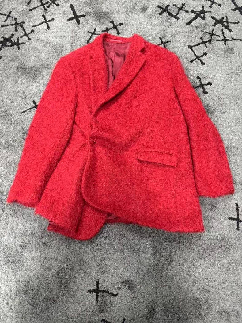 Martine Rose Martine Rose Red diagonal button suit jacket Size M / US 6-8 / IT 42-44 - 1 Thumbnail