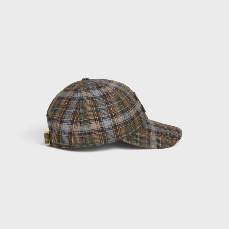 Celine o1bcso1str0126 2AUG4868X Size: OS/ Hat / Cap Kaki/Beige/Gris Size ONE SIZE - 2 Thumbnail