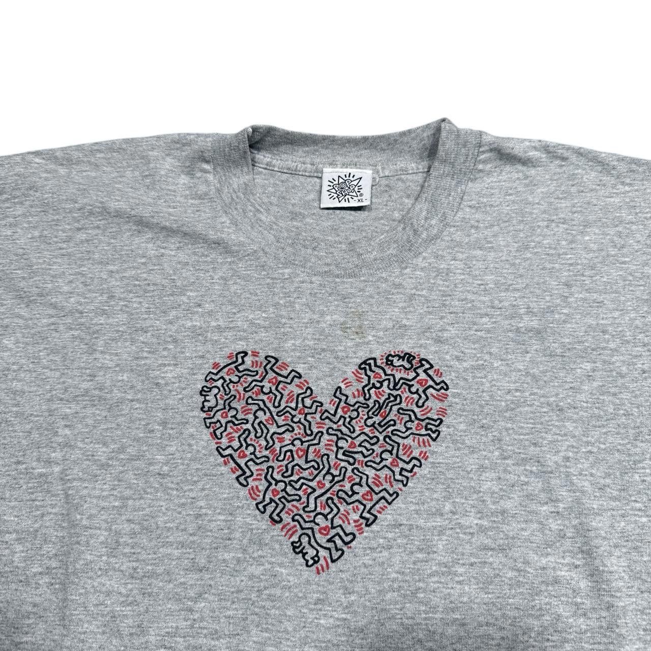 Keith Haring × Vintage Vintage Keith Haring Pop Shop Heart of People Graphic Tee Size US XL / EU 56 / 4 - 3 Thumbnail
