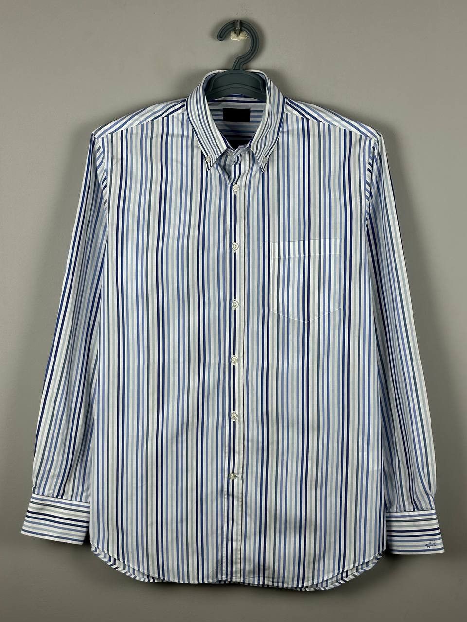 Paul & Shark Paul & Shark Long Sleeve Striped Shirt Luxury Size M Size US M / EU 48-50 / 2 - 1 Thumbnail
