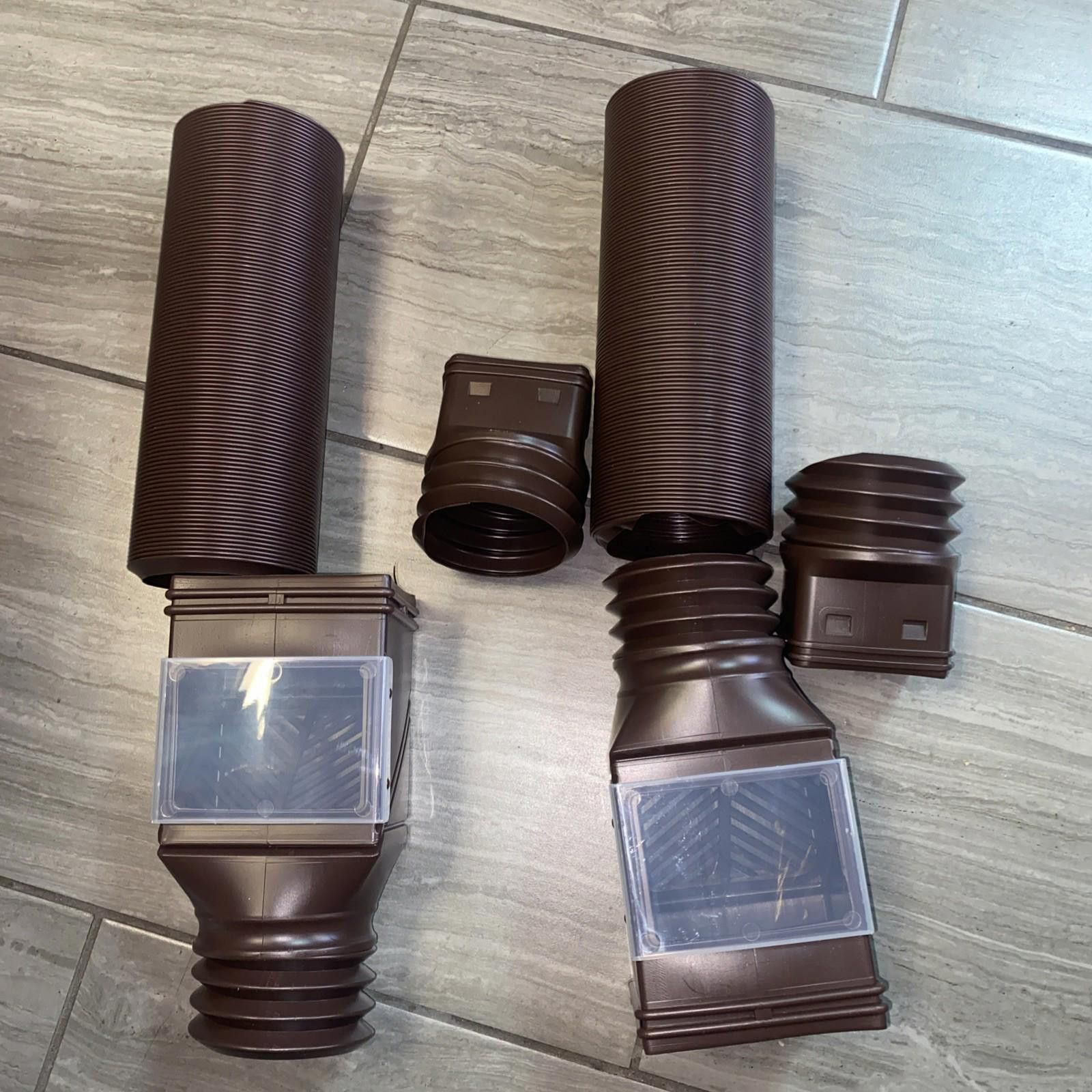 Other VEVOR Corrugated Drain Pipe With Adapters Brown HC3003G2 Size ONE SIZE - 1 Thumbnail