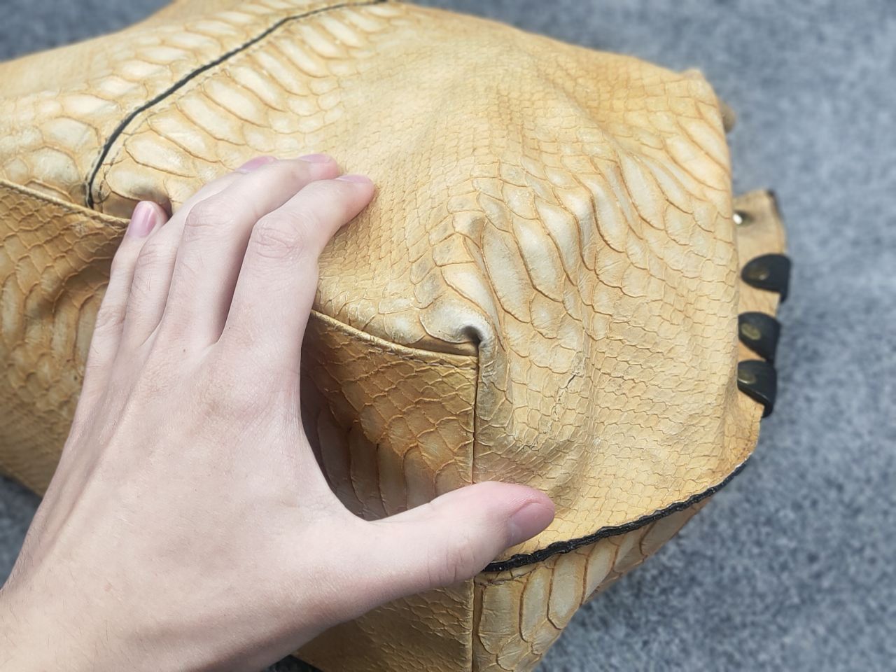Chloe Vintage 90's Chloe Style bag snakeskin texture handles Y2K Size ONE SIZE - 14 Thumbnail