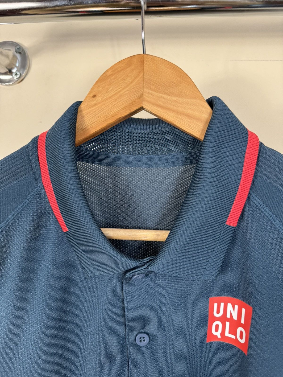 Uniqlo Uniqlo Roger Federer RF 2021 French Open Halle Polo Tennis Size US L / EU 52-54 / 3 - 6 Thumbnail