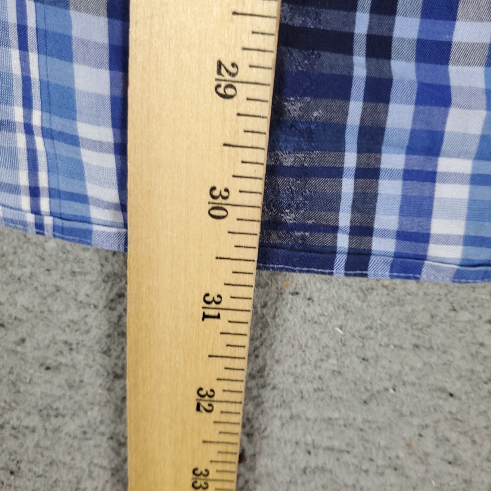BUGATCHI Bugatchi Mens Shirt Blue Plaid Button-Up Long Sleeve Large Size US L / EU 52-54 / 3 - 4 Thumbnail