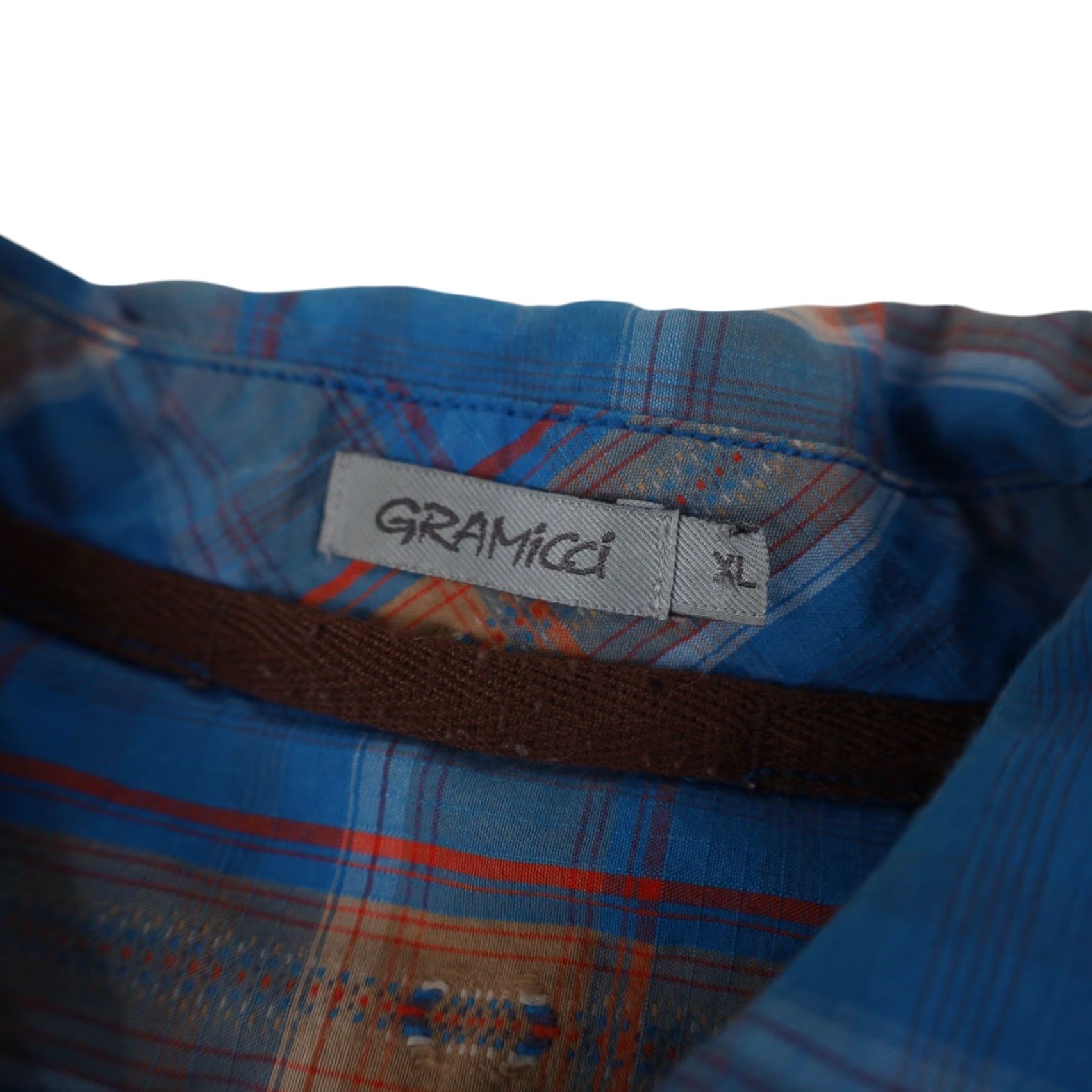 Gramicci VINTAGE Gramicci Mens XL Textured Design Adventure Shirt Blue Shirt Mens XL Blue Adventure Gramicci Size US XL / EU 56 / 4 - 7 Thumbnail