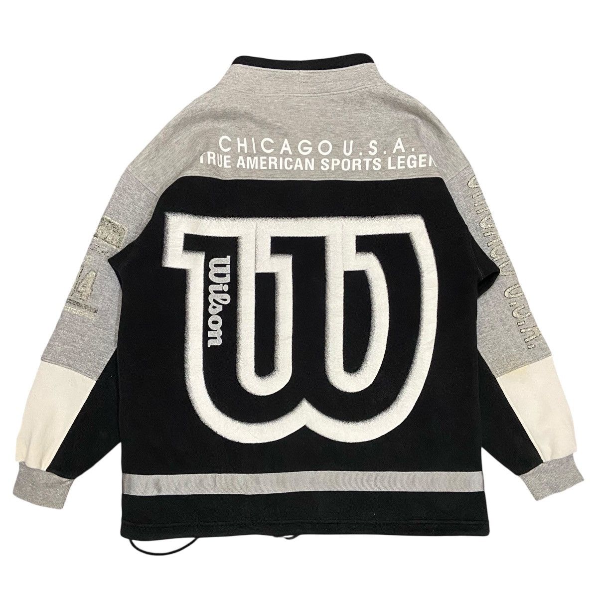 Wilson Vintage Wilson USA AOP Turtleneck Sweatshirt Size US L / EU 52-54 / 3 - 4 Thumbnail