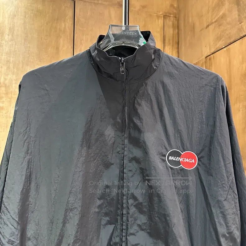 Balenciaga Balenciaga Black Mastercard Windbreaker Jacket Size US S / EU 44-46 / 1 - 3 Thumbnail