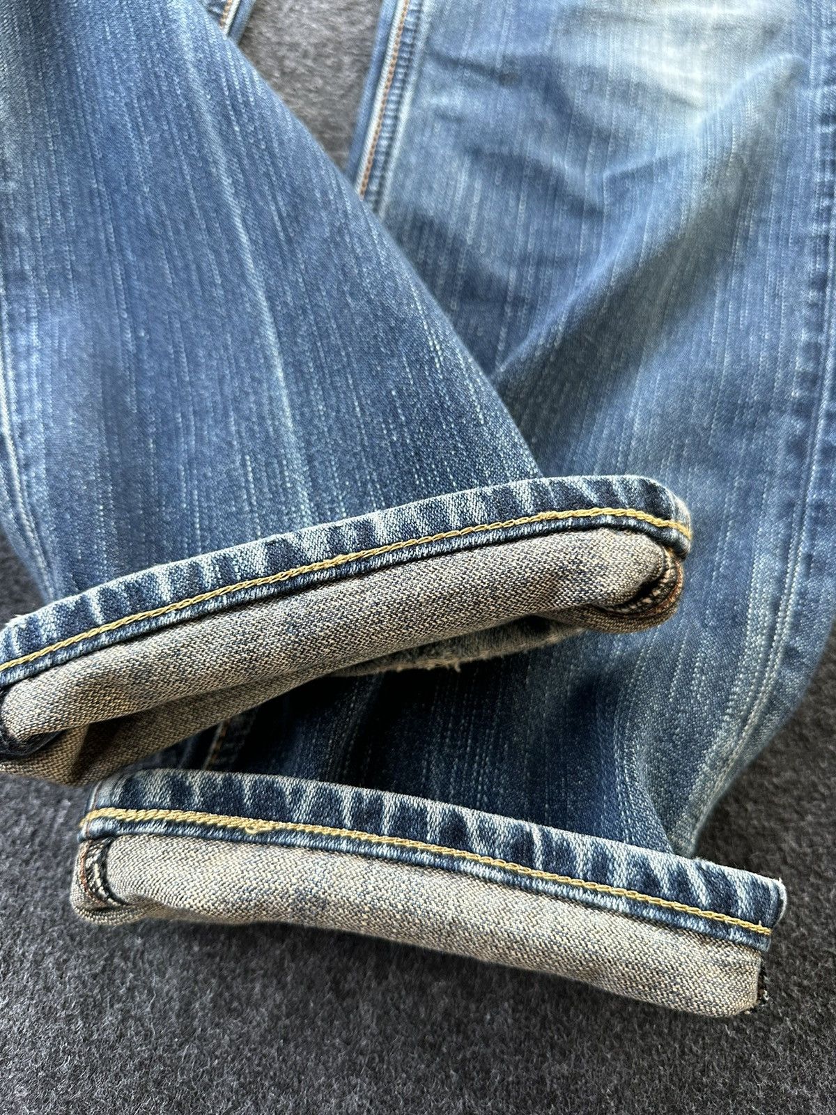Wrangler 🔥90s Wrangler Distressed Vintage Denim D131 Size US 32 / EU 48 - 8 Thumbnail
