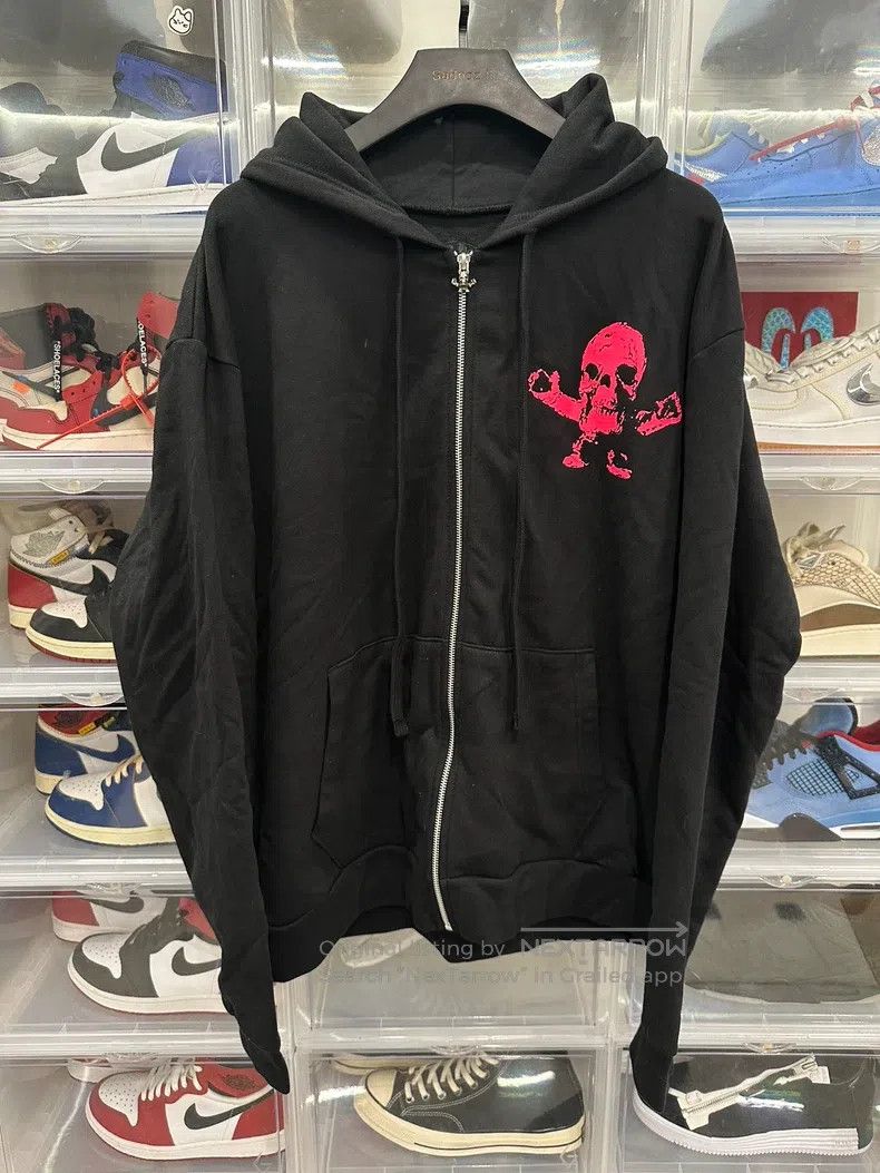 Chrome Hearts CHROME HEARTS Size L Black powder Foti skull zipper hoodie Size US L / EU 52-54 / 3 - 1 Thumbnail