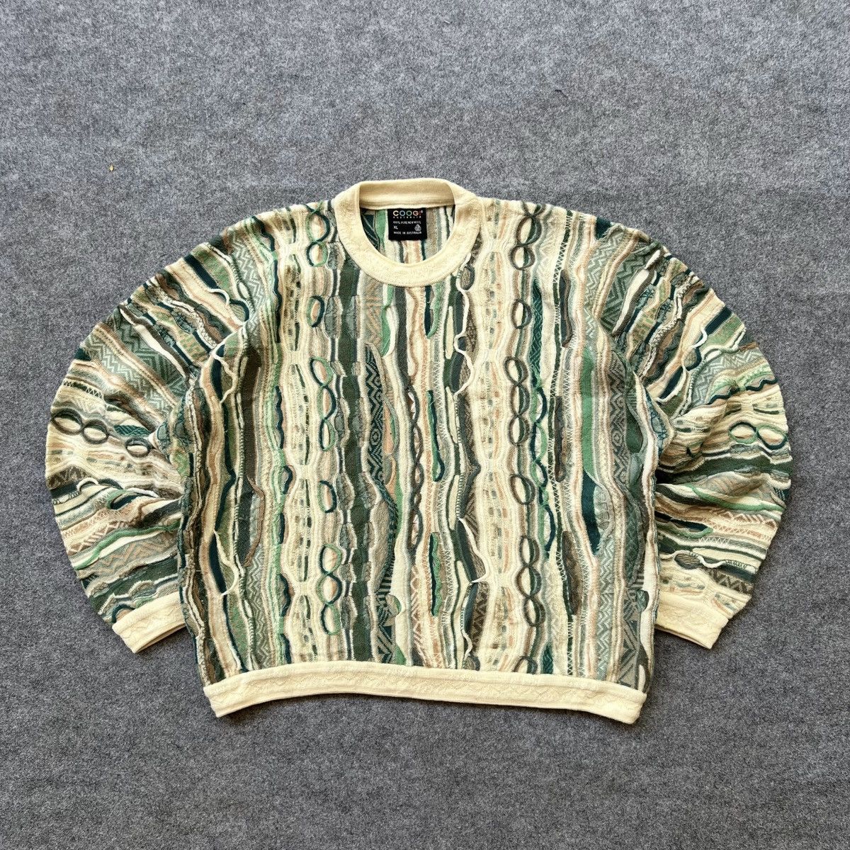 Coogi × Streetwear × Vintage Crazy Vintage Coogi 3D Cable Knit 