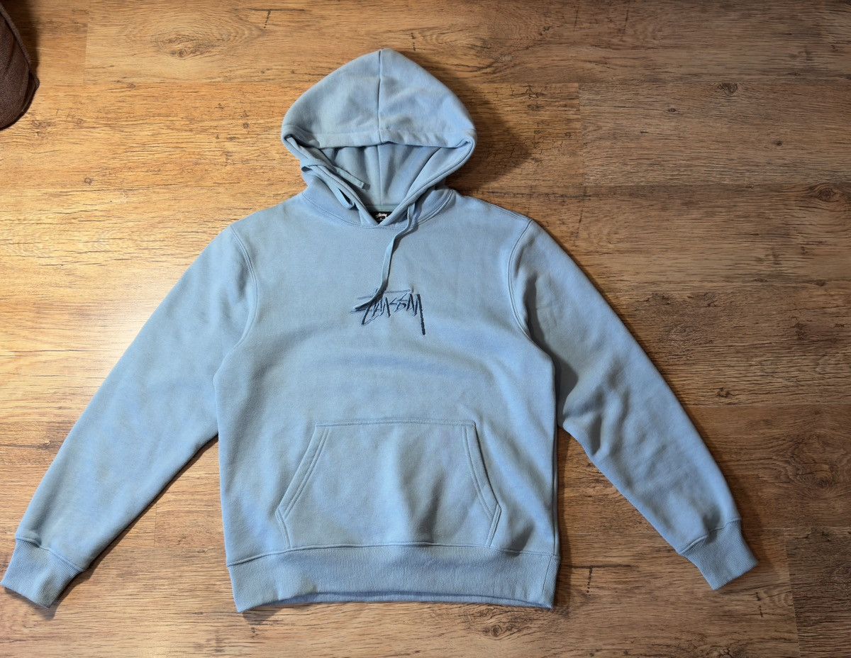 Light blue stussy hoodie online