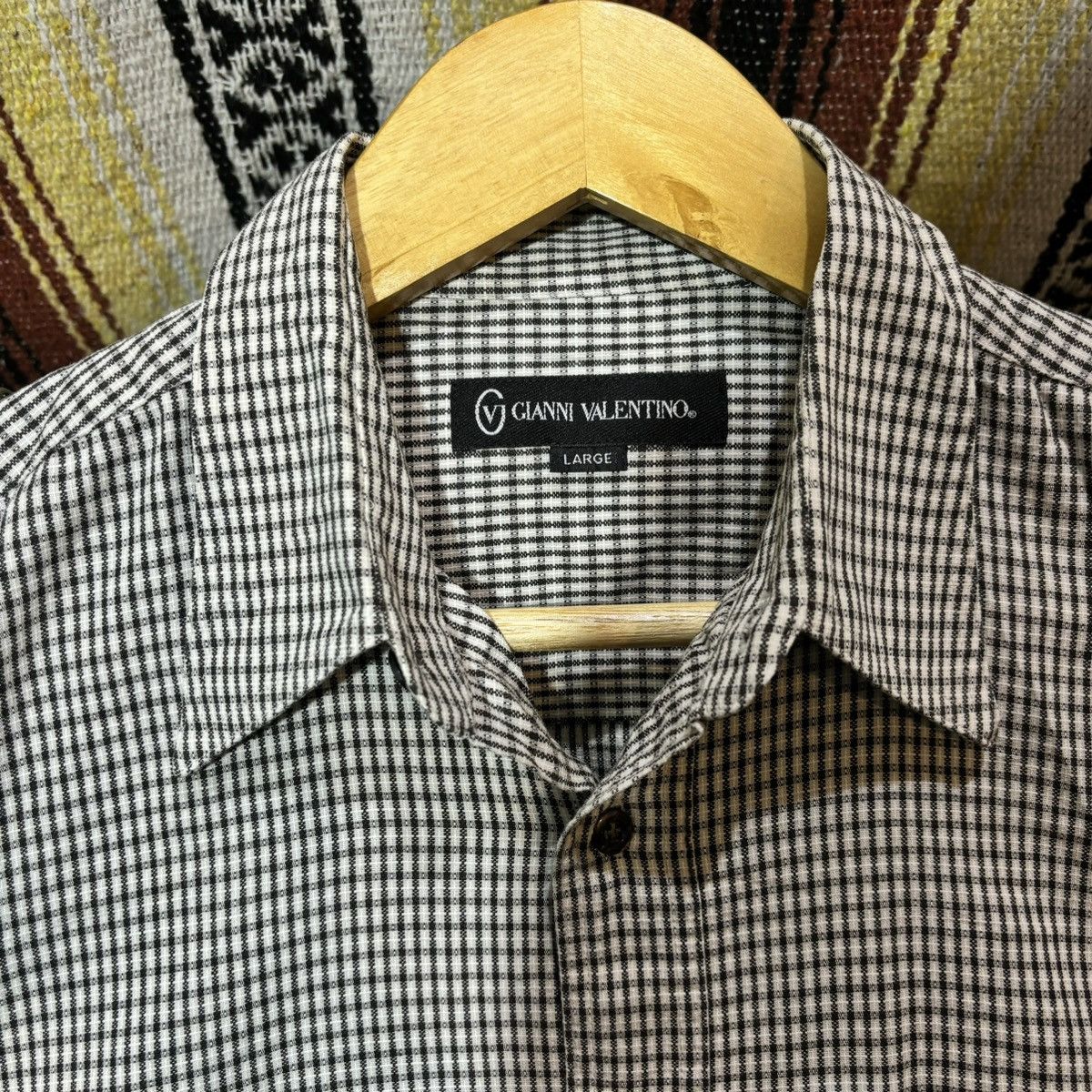 Gianni Valentino × Valentino Gianni Valentino Plaid Button-Up Ls shirt Size US L / EU 52-54 / 3 - 3 Thumbnail