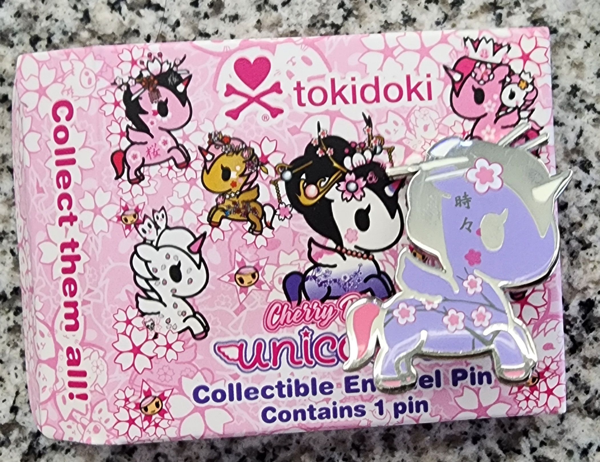 Tokidoki Open Box Tokidoki Cherry Blossom Unicorno Pin Sakura | Grailed
