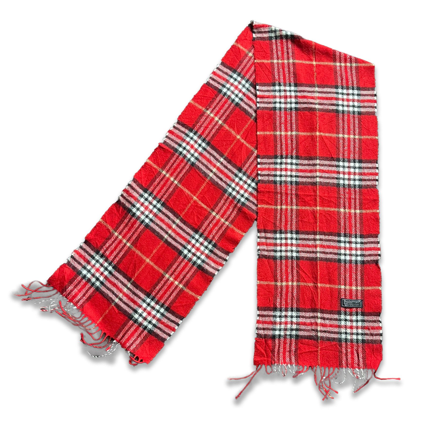 Burberry Vintage Burberry's Lambswool Lightweight Scarf Size ONE SIZE - 4 Thumbnail