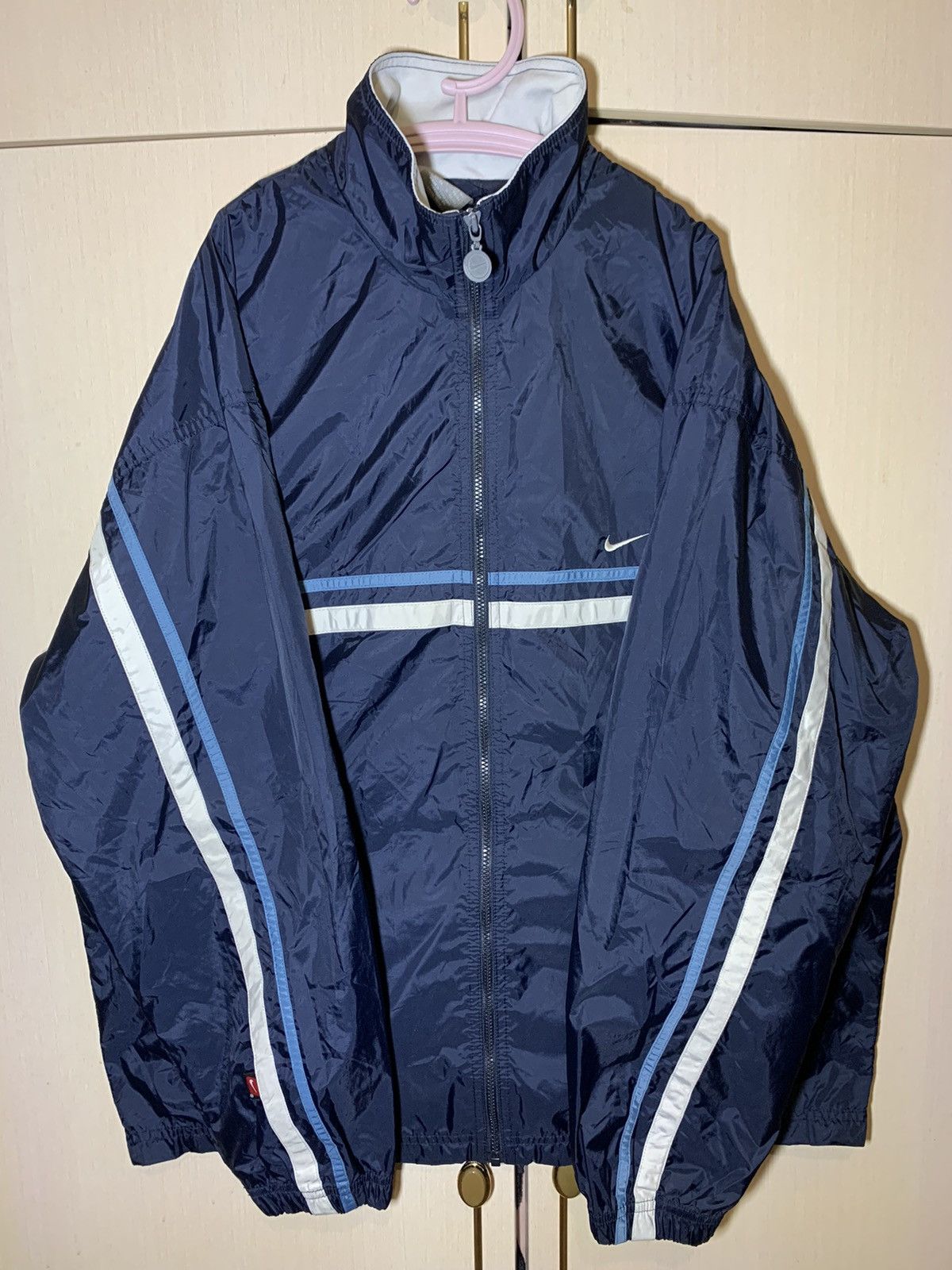 Other Nike y2k Vintage Nylon Swoosh Logo Jacket 90s Size US L / EU 52-54 / 3 - 1 Thumbnail