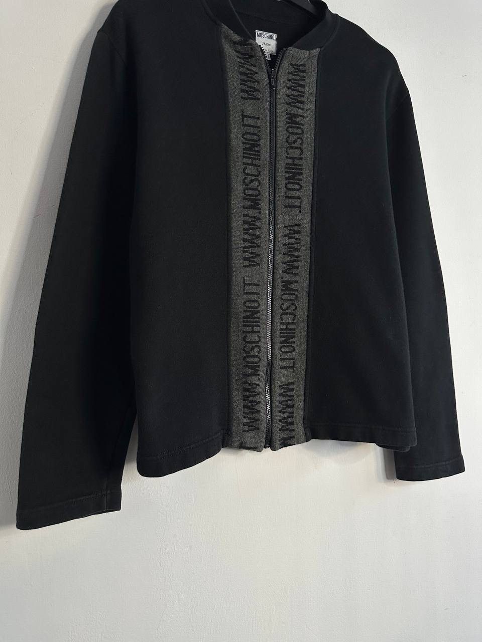 Moschino Moschino Jeans Black Wool Zip Sweatshirt Made in Italy Y2K Size US M / EU 48-50 / 2 - 3 Thumbnail