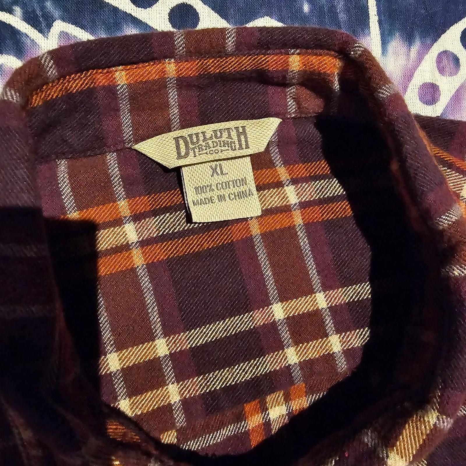 Duluth Trading Company Duluth Trading Company Women's Orange and Purple Shirt Size XL / US 12-14 / IT 48-50 - 5 Thumbnail