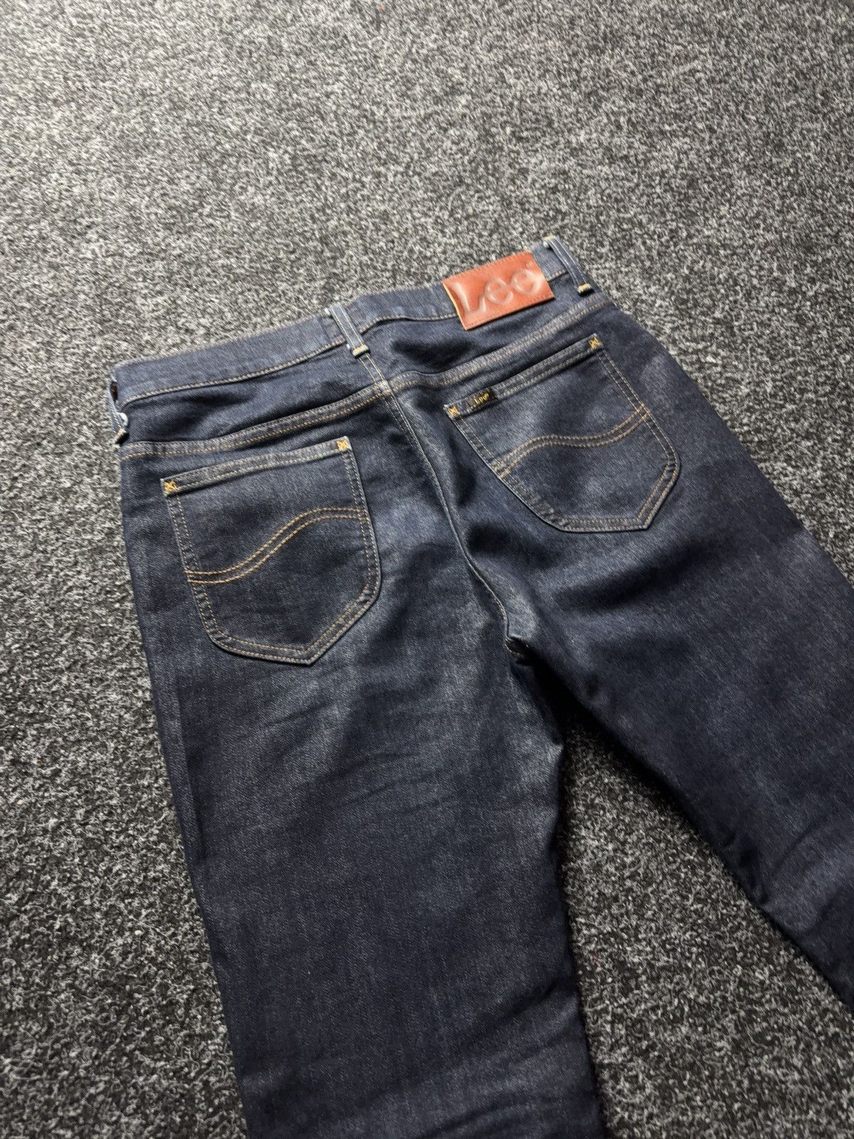 Lee 00s Y2K Western Lee Rider Skinny Fit Jeans Dark Wash Size US 30 / EU 46 - 15 Thumbnail