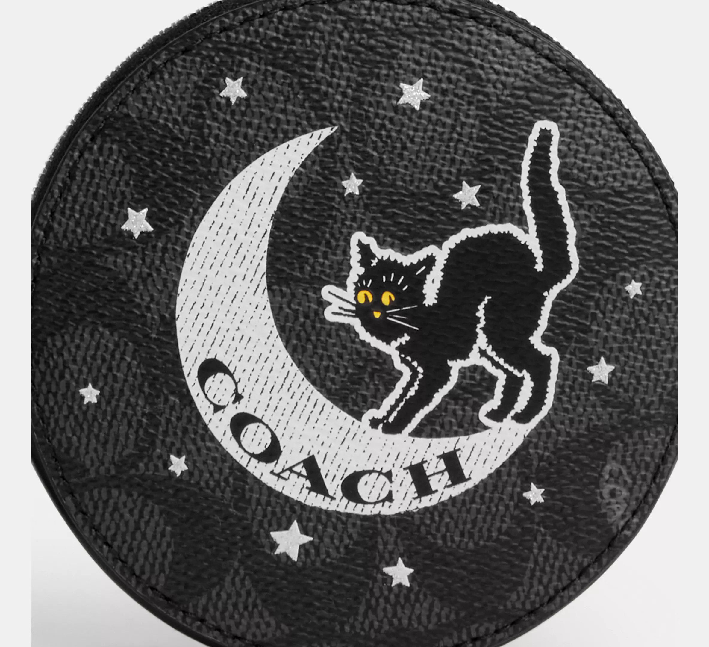 Coach Coin Case In Signature Canvas With Halloween Graphic CX348 Size ONE SIZE - 5 Thumbnail