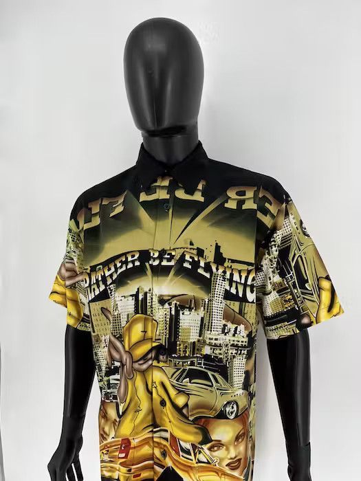 Vintage Hawaiian Shirt Japanese Style Shirt Travis Scott Style Size US XL / EU 56 / 4 - 8 Thumbnail