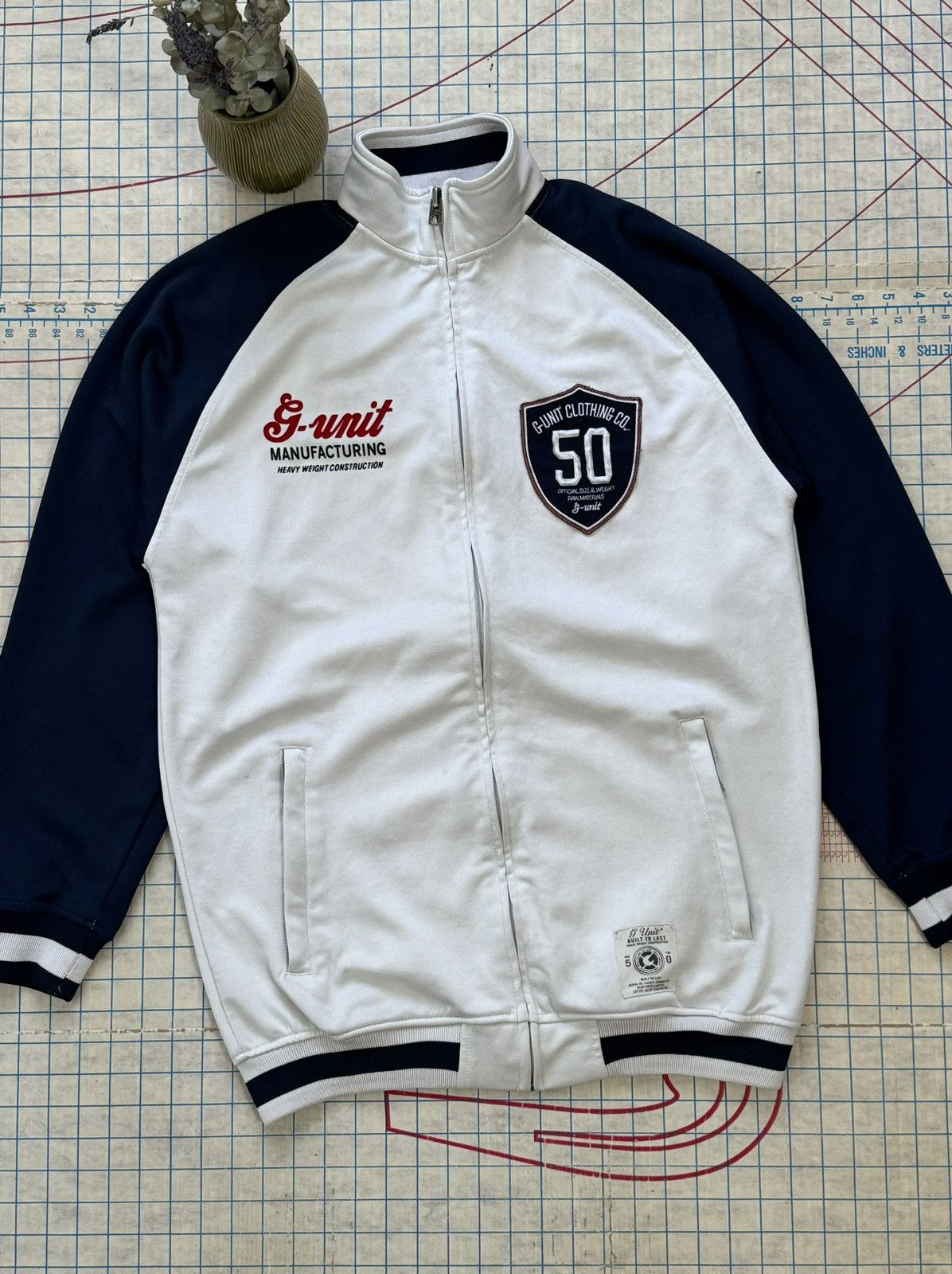 Vintage Y2K Era G Unit Formula Fifty Track Jacket Medium