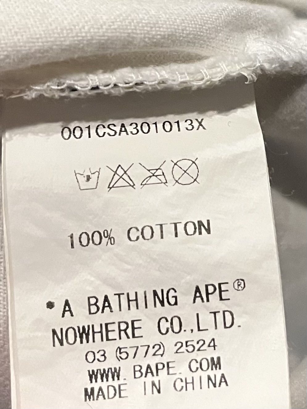 Bape Bape camo logo tee shirt Size US M / EU 48-50 / 2 - 7 Thumbnail